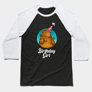 Guinea Pig - Birthday Girl Baseball T-Shirt